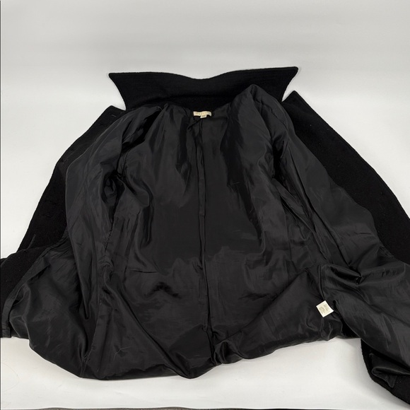 Vintage Y2K Carson Womens Black Boiled Wool Embroidered Dresscoat Size M - Picture 7 of 16